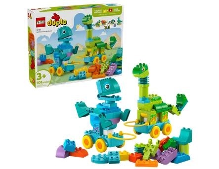 LEGO(R) DUPLO 10451 3w1 dinozaury na kółkach