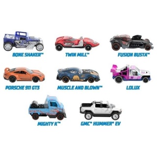 Hot Wheels Pojazd z napędem pull-back mix