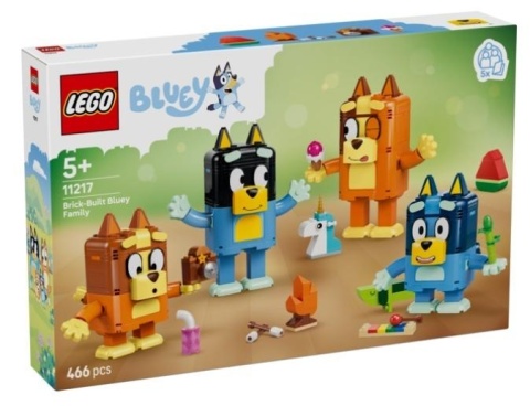 LEGO(R) BLUEY 11217 Rodzina Blue z klocków