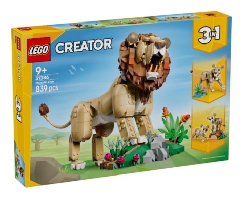 LEGO(R) CREATOR 31386 Dzikie zwierzęta: Dumny lew