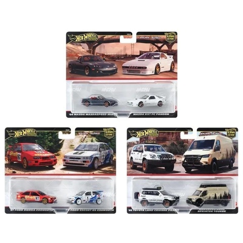 Hot Wheels 2-pak Samochodziki Premium mix (8szt)
