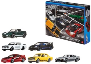 Hot Wheels Silver Japan 6PK