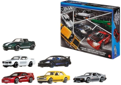 Hot Wheels Silver Japan 6PK