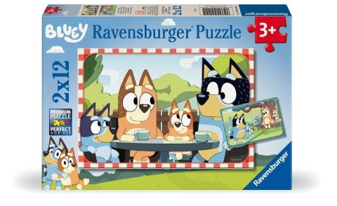 Puzzle dla dzieci 2D: Bluey 2x12el