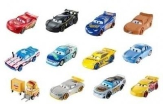 Cars. Auto świecące w ciemnośc mix (8szt)