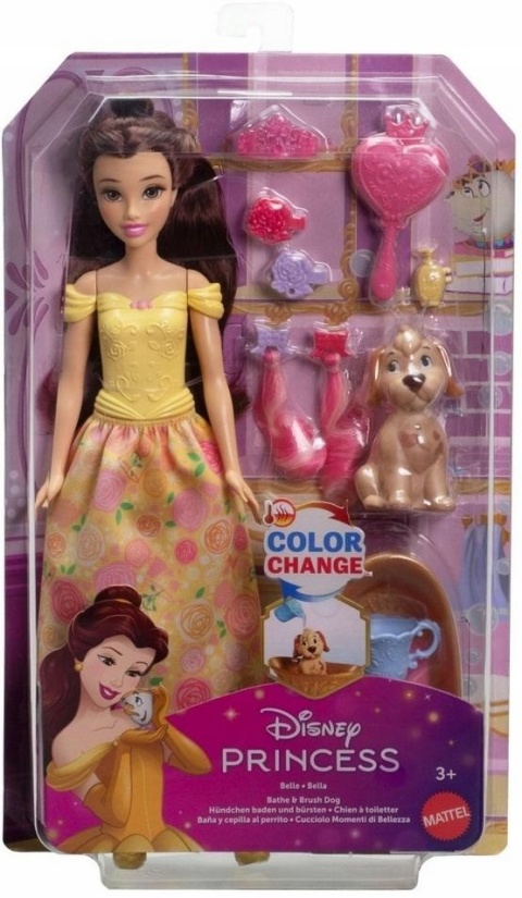 Disney Princess Bella i piesek Zestaw Kąpiel