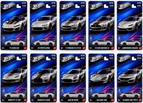 Hot Wheels Silver Series Automotive Mix (24szt)