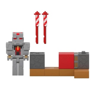 Minecraft Wyrzutnia fajerwerków + figurka Zestaw