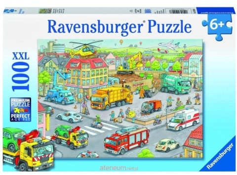 Puzzle 100 Pociąg w mieście XXL