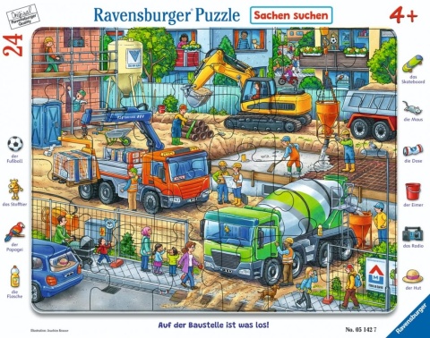 Puzzle 24 Construction Site Frame