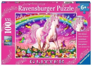 Puzzle XXL 100 Brokatowy koń