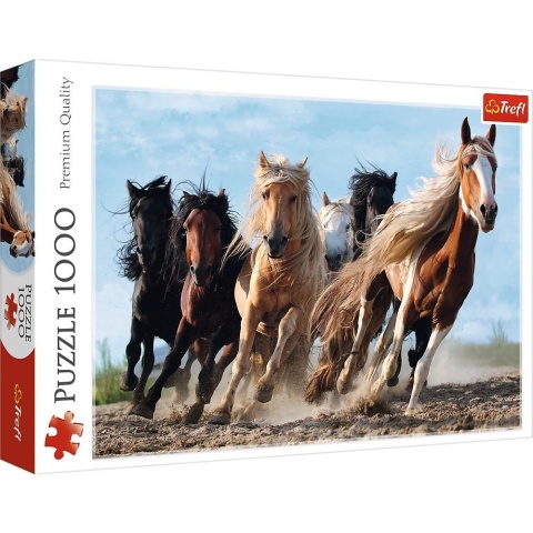 Puzzle 1000 Galopujące konie TREFL