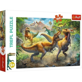 Puzzle 160 Walczace Tyranozaury TREFL
