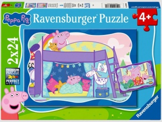 Puzzle 2D 2x24 Dobranoc Peppa 2x24