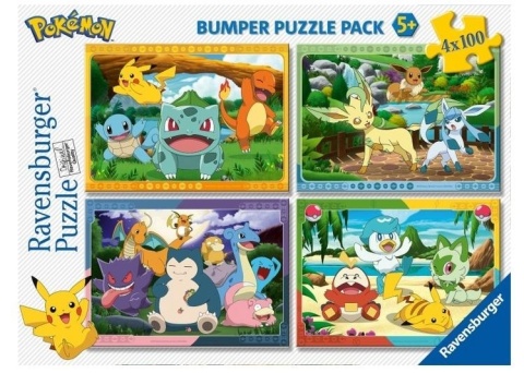 Puzzle 2D 4x100el Pokemon