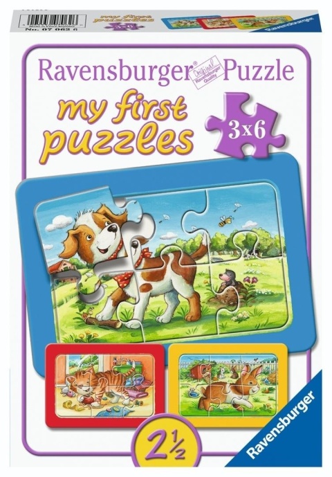 Puzzle 3x6 My Animal Friends