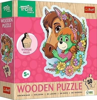 Puzzle 50 konturowe Wesoła Rodzina Treflików TREFL