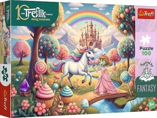 Puzzle 100 Jednorożec w słodyczolandii TREFL