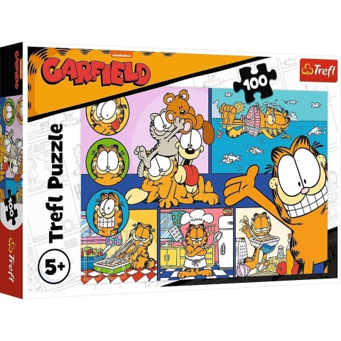 Puzzle 100 Leniwy Garfield TREFL