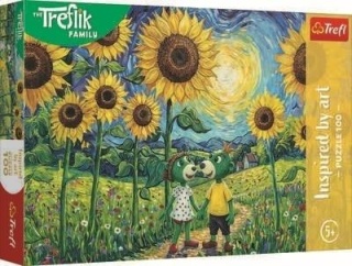 Puzzle 100 Spacer wśród słoneczników