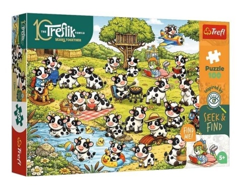 Puzzle 100 Trefliki - Świat krówek TREFL