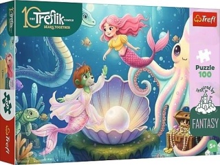 Puzzle 100 W krainie syrenek TREFL