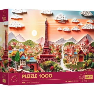 Puzzle 1000 Paper Art: Paryż TREFL