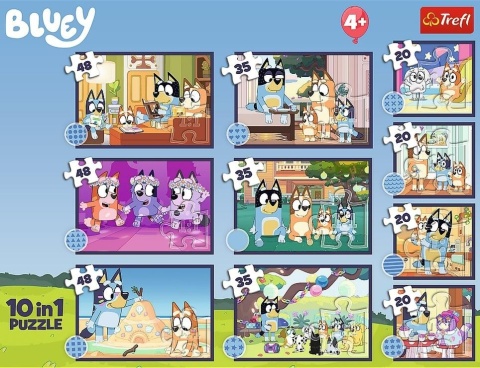 Puzzle 10w1 Historia Bluey TREFL