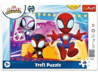 Puzzle 15 ramkowe Pajęcza paczka TREFL