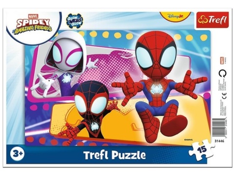 Puzzle 15 ramkowe Pajęcza paczka TREFL