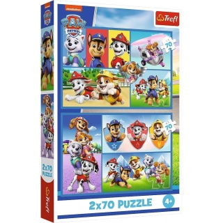 Puzzle 2x70 Psi Patrol rządzi TREFL