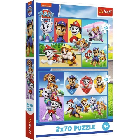 Puzzle 2x70 Psi Patrol rządzi TREFL