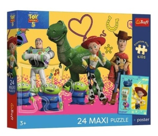 Puzzle 24 Maxi Toy Story 5 + plakat TREFL
