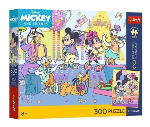 Puzzle 300 Disney przygoda + plakat TREFL