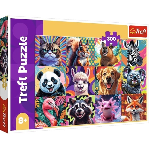 Puzzle 300 Zabawna wieś TREFL