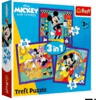 Puzzle 3w1 Miki i jego wesoła ekipa TREFL
