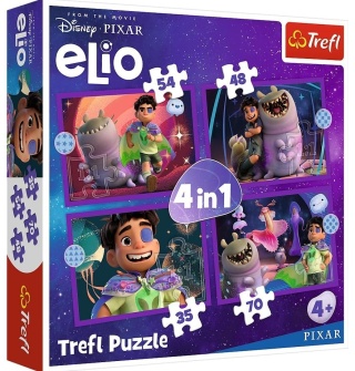 Puzzle 4w1 - Pozaziemskie misje Elio TREFL