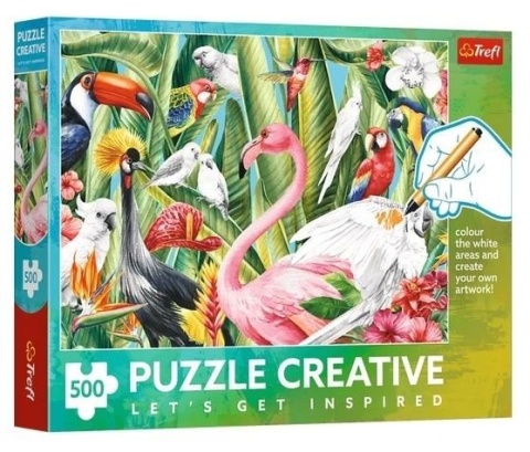 Puzzle 500 Rajskie ptaki TREFL