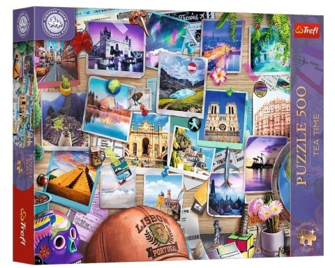 Puzzle 500 Tea Time: Wspomnienia z podróży TREFL