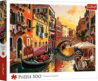 Puzzle 500 Wenecja o zachodzie słońca TREFL