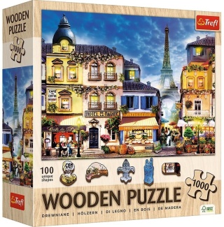 Puzzle drewniane 1000 Francuska uliczka TREFL