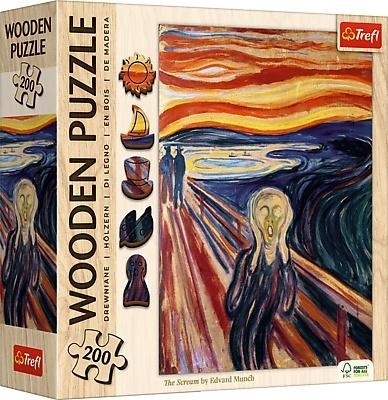 Puzzle drewniane 200 Krzyk TREFL