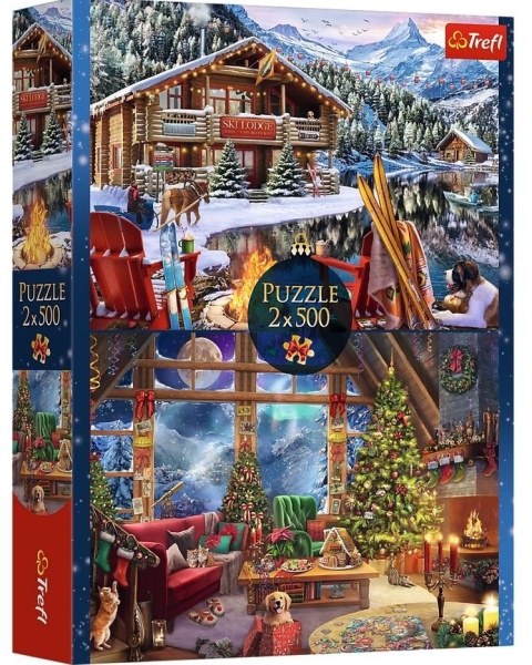Puzzle 2x500 XMAS TREFL