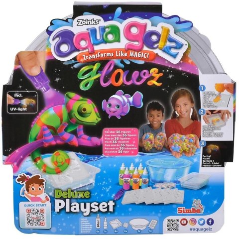 Aqua Gelz Zestaw Deluxe świecący w ciemności Aqua Gelz Zestaw Deluxe świecący w ciemności