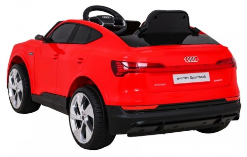 Audi E-Tron Sportback dla dzieci Czerwony + Pilot + Napęd 4x4 + Wolny Start + Radio MP3 + LED Audi E-Tron Sportback dla dzieci Czerwony + Pilot + Napęd 4x4 + Wolny Start + Radio MP3 + LED