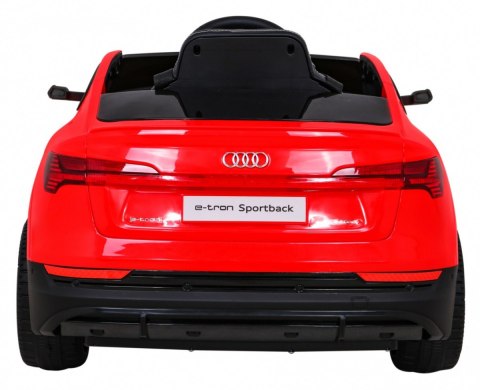 Audi E-Tron Sportback dla dzieci Czerwony + Pilot + Napęd 4x4 + Wolny Start + Radio MP3 + LED Audi E-Tron Sportback dla dzieci Czerwony + Pilot + Napęd 4x4 + Wolny Start + Radio MP3 + LED