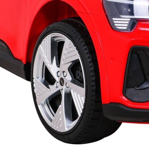 Audi E-Tron Sportback dla dzieci Czerwony + Pilot + Napęd 4x4 + Wolny Start + Radio MP3 + LED Audi E-Tron Sportback dla dzieci Czerwony + Pilot + Napęd 4x4 + Wolny Start + Radio MP3 + LED
