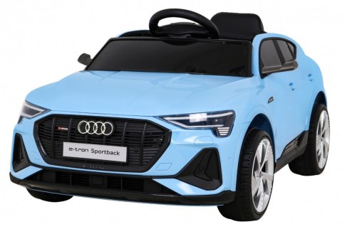 Audi E-Tron Sportback dla dzieci Niebieski + Pilot + Napęd 4x4 + Wolny Start + Radio MP3 + LED Audi E-Tron Sportback dla dzieci Niebieski + Pilot + Napęd 4x4 + Wolny Start + Radio MP3 + LED