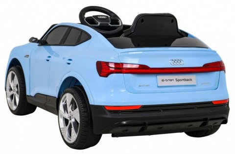 Audi E-Tron Sportback dla dzieci Niebieski + Pilot + Napęd 4x4 + Wolny Start + Radio MP3 + LED Audi E-Tron Sportback dla dzieci Niebieski + Pilot + Napęd 4x4 + Wolny Start + Radio MP3 + LED