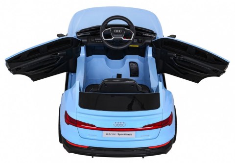 Audi E-Tron Sportback dla dzieci Niebieski + Pilot + Napęd 4x4 + Wolny Start + Radio MP3 + LED Audi E-Tron Sportback dla dzieci Niebieski + Pilot + Napęd 4x4 + Wolny Start + Radio MP3 + LED